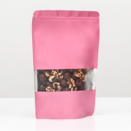 Pack Doy-Pak, matte, pink with a window, 14 x 20 x 4 cm-1
