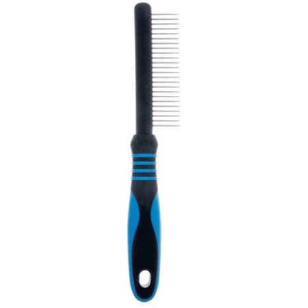 Delight comb, with rings, 24 teeth 20 mm, black and blue-2