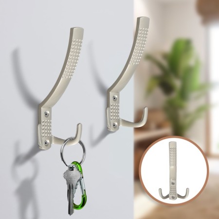 Hook furniture tundra TKT001, three -rod, matte nickel-1