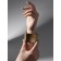 The cuff bracelet "Swiming square", metal, color gold