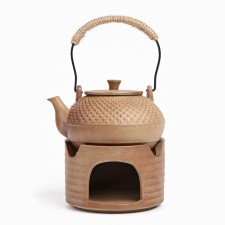 Handmade kettle for tea ceremony with a tea stove, 300 ml