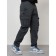 Cargo jeans men, size 46-48, dark gray color