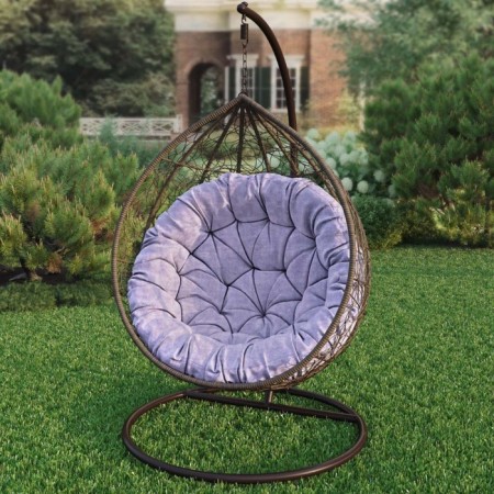 Pillow for swing "Tina", diameter 115 cm, lavender color