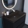 Sink uperwood Classic quartz 70 cm, quartz, brown matte, truffle