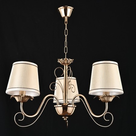 Lamp ceiling Economy light 13157/3FGD TeA, 3x60W, E14, 81x60x60 cm, gold color