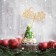 Topper "Happy New Year with a gift", gold, in a bag with a suspension, 12 × 5cm give beautifully