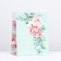 Gift package "Flowers", turquoise, 18 x 22.3 x 10 cm
