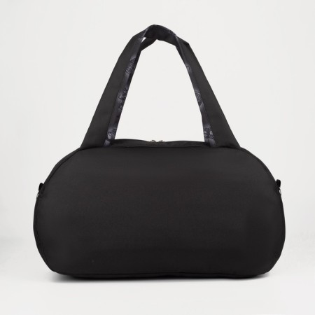 Sportivnaya bag with lightning with lining, external pocket, black color-1
