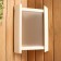 Layer is wooden, white glass