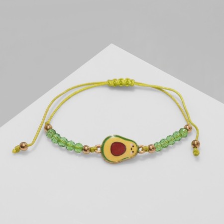 Bracelet "Beads" trend, sweet avocado, green, l = 7-3