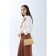 Female bag on a magnet, beige color