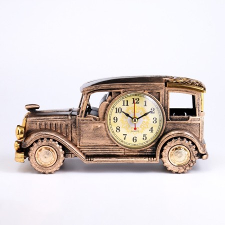 Clock - Watching boards "Retro car", discrete move, D -6.5 cm, 10.5 x 22 cm, aa