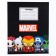 Notebook in a cage 18 sheets, 5 types of mix, cover covered cardboard, avengers