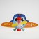 Baby cloth for teeth for teeth on a suction cup “Airpill”, 3 minutes, species mix