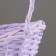 Wicker basket, 26x21x8x13x32 cm, lilac, willow