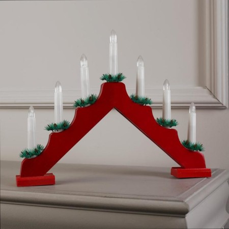 LED figure "Christmas hill" 39 × 29 × 4.5 cm, wood, 220 V, glow warm white-1