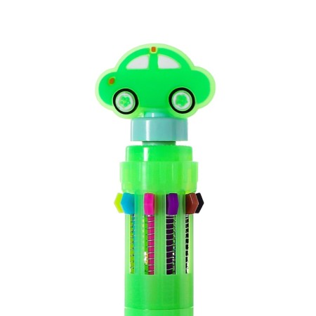 Multi-color ballpoint pen Calligrata "Schepinner", automatic, 10 color, node 0.7 mm, green-2