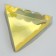 Cookie box, confectionery packaging with PVC lid, yellow, 18 x 3 cm
