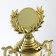 Cup 014, award figure, gold, plastic stand, 32.5 × 16 × 8.5 cm.