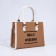 Bag Women's Tout with zipper, brown color
