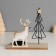 Climber metal, wood on 1 candle "Deer at the Christmas tree" d = 4 cm 7.5x16x16 cm