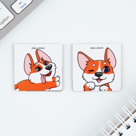 Set of Notepad A6, 32 sheets, stickers, magnetic bookmarks "For those who have paws"-3