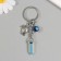 A keychain from the evil eye "Metal" Turtle with a talisman "5.7 cm