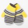 Mittens are children's double, yellow color, size 12