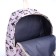 School backpack from textiles on lightning, 3 pockets, pencil case, pink color