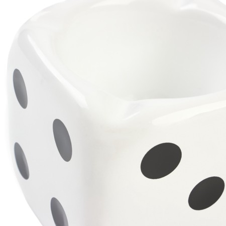 An ashtray for the house "Player bones", for cigarettes and sticks, 8 x 8 cm, white-2