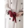 Female gloves, size 7.5, without insulation, burgundy color