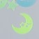 Stick phosphorus plastic "Months-Smails and stars" set 35-40 pcs 19x13 cm