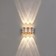 Facade lamp "Elegant", FSD-042, 6 W, 3000K, 3 rays, IP65, 220 V, plastic, white