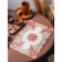 Openwork napkin for the table “forget-me-nots”, 45 × 30 cm, metallic color pink-orange