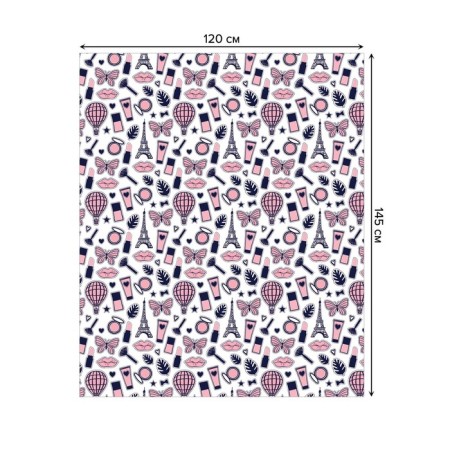 Girls “Girls” table, rectangular, Saten, size 120x145 cm on the table-1