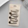 Invisibility for hair "openwork" (set 6 pcs) strip, 5 cm, dark silver