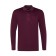 Polo male with long sleeve, burgundy color, size 46 (m)