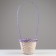 Wicker basket, d18x15/50, purple, bamboo