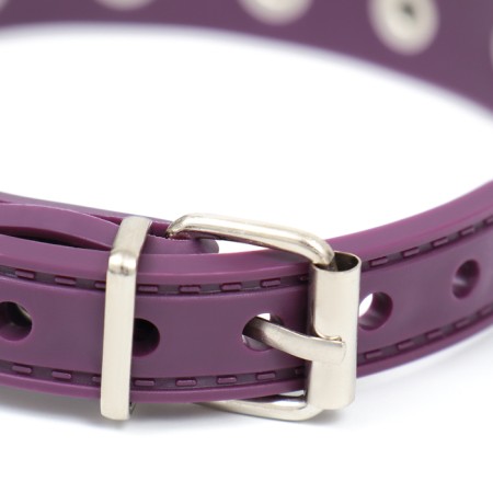 A collar with blurted spikes 38 x 1.5 cm, Osh 26-33, frost-resistant PU, purple material-2