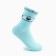 Women's socks, turquoise color, size 23-25