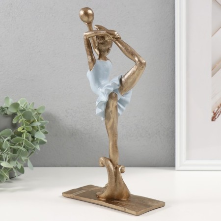 Polystone souvenir "Gymnast with the ball" 17x9x31 cm-2