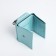 Women's wallet on the button, blue color