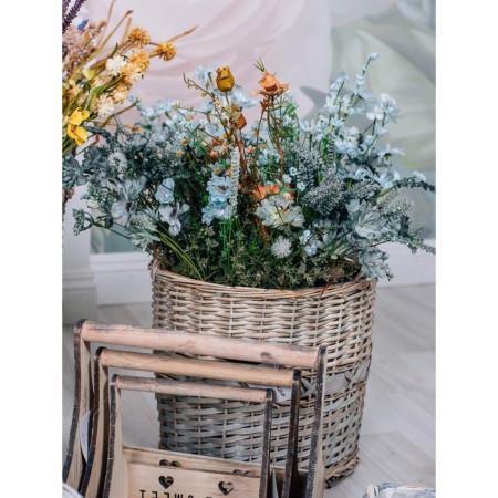 Artificial flower "Field cornflower", height 55 cm, blue color-1