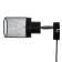 Scoop with a switch on the wire "Camellia" E14 40W black 17x11x17cm