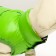 Dog jacket two -sided with print, size 8 (ds 20 cm, og 30, ok 22 cm), green