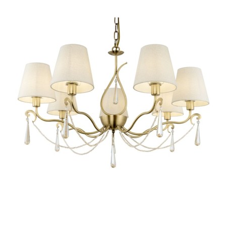 Caustra Freya FR2019PL-07BS MADELINE, 820x820x1650 mm, E14, 7x40W, brass color-1