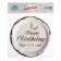 Paper plates "Happy birthday", in a set of 6 pieces, bronze color