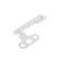 Opening limiter, white