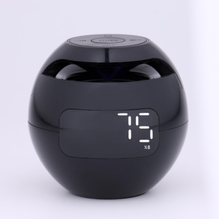 Clock - electronic desk alarm clock: column, Bluetooth, TF card, 8.5 x 7.5 cm, USB-2