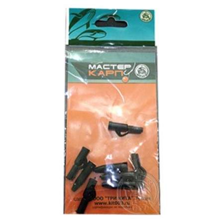 Silicone cone, clip is safe, 5 pcs, black color